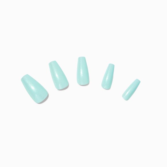 Icing Other - NEW GLAZED MINT COFFIN VEGAN FAUX NAIL SET - 24 PACK